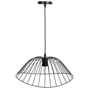 Candeeiro de teto em metal preto 43x26x100