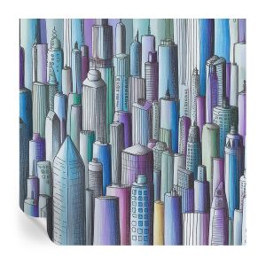 Papel de parede adesivo arranha-céus da cidade 250x250 tulup