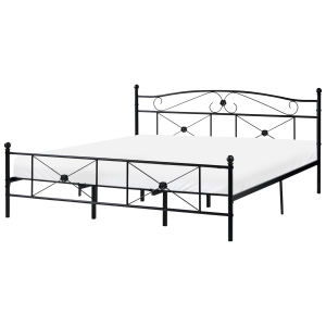 Cama metal rodez 180 x 200 cm preto
