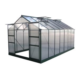 Estufa de jardim em policarbonato "dahlia" fir green 13,29 m²