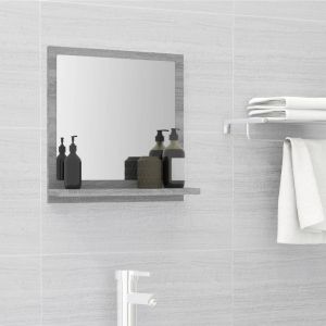 Espelho wc 40x10,5x37 cm derivados de madeira sonoma cinza