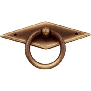 Puxador anel bronze matt 89mm, lote de 24