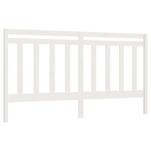 vidaXL cabecero de cama madera maciza de pino blanco 206x4x100 cm