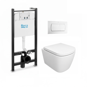 Pack estrutura roca active branco brilho + sanita tornado link azulbath