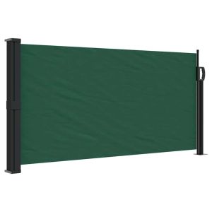 Toldo lateral retrátil 100x300 cm verde-escuro
