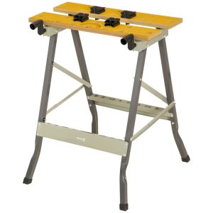 Banco de trabalho 62,5x60,5x78,5 cm metal, mdf color naranja durhand