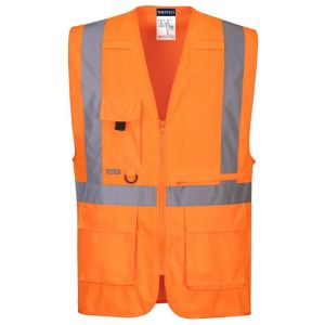 Portwest - colete executivo de alta visibilidade com bolso para tablet