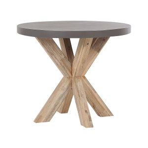 Mesa de refeição de jardim olbia 90 cm 90 cm betão cinzento