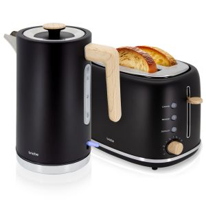 Nordic set torradeira + chaleira  1,7 L briebe skt1167blk preto 2200 W