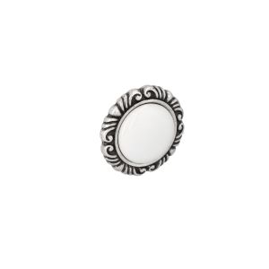 Puxadores para móveis, zamac e porcel, com 41 mm de diâmetro, lote  6