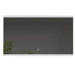 Kibath espelho retangular LED dob 25w, 80x60, espelho 6000k