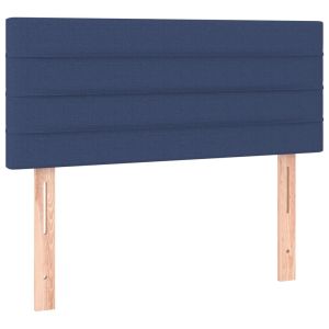 vidaXL cabecero de tela azul 90x5x78/88 cm