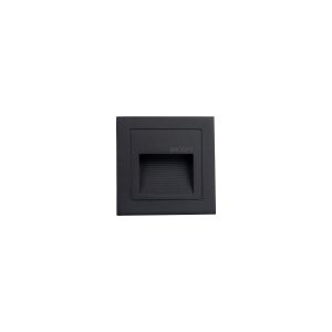 Aplique parede LED embutido trido mini 2w 90lm 4000k secom
