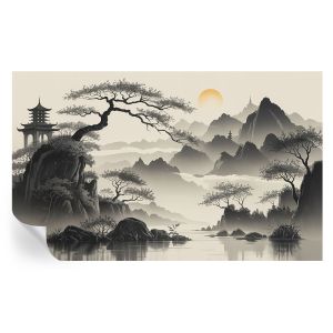 Papel parede adesivo paisagem oriental 416x254 tulup