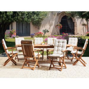 Conjunto de refeição madeira de acácia castanho maui premium