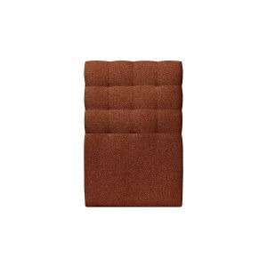 Cabeceira estofada de 90 cm - tecido terracotta bouclette - terracota