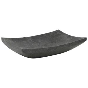 vidaXL lavabo 50x35x12 cm mármol negro
