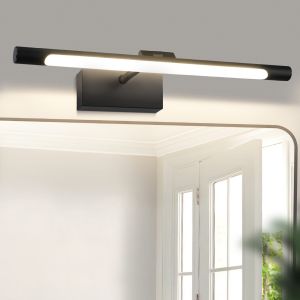 Nettlife luminária de parede com espelh LED preto 60x6