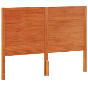 vidaXL cabecero de cama madera maciza de pino marrón cera 135 cm