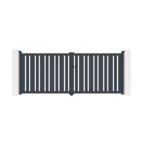 Puerta batiente de aluminio 3,5m veymont a.140cm