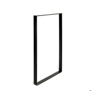 Pé de aço estrutura 710x385x40x5, preto fosco
