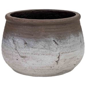 Vaso em fibra de vidro branco 38x38x25h cm