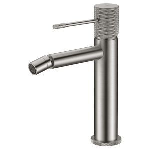 Misturador bidet monocomando em bronze com acabamento níquel escovado altur