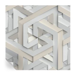 Papel de parede adesivo formas ilusórias 250x250 tulup