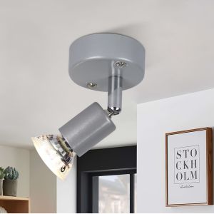 Nettlife luminária de teto prata gu10 14x10