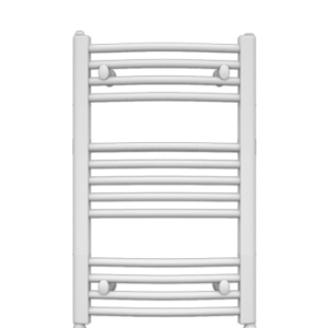Radiador toalheiro curvo branco 70x50cm /318w(dt=50k)/casa banho até 4 m2