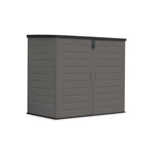 Armário de exterior resina 1170l - 140x82x124cm - inclui chão - porta dupla