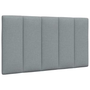 Almofadão de cabeceira 80 cm tecido cinzento-claro ptob5972