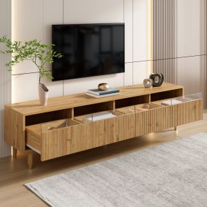 Móvel de tv com 4 gavetas madeira 45x178x35cm