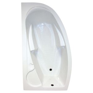Ondee - banheira fany - 160x90cm - canto esquerdo - branco