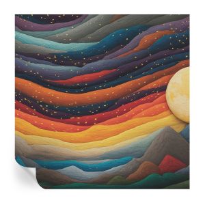 Papel de parede adesivo montanhas coloridas 250x250 tulup