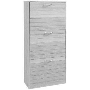 Sapateiro estreito 57x23,5x116 cm color gris Homcom