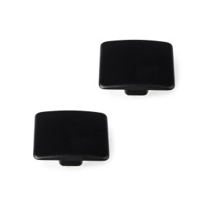 Rei | 2 puxadores/alças, modelo 782, preto fosco, d37 mm, para móveis