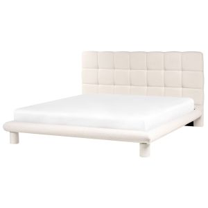 Cama bouclé cressat 180 x 200 cm branco creme