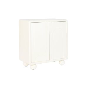 Cómoda em MDF de 80x37x86cm com 2 portas e 3 gavetas, branca