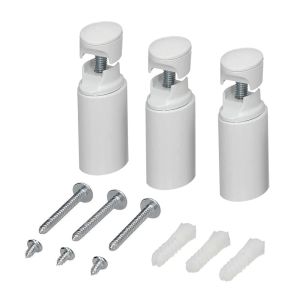 Kibath conjunto de suportes de radiador para toalheiros abs branco