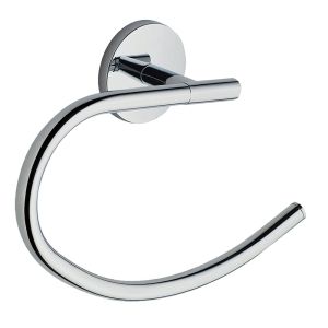 Kibath anel de toalha médio 22 cm aço inoxidável polido cromado
