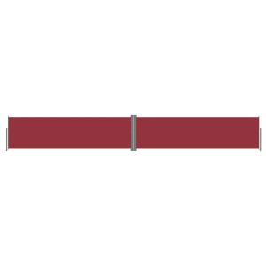 Toldo lateral retrátil 140x1000 cm vermelho