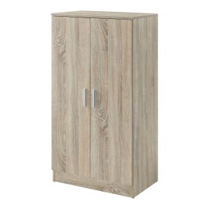 Sapateira sømna 3 níveis aglomerado/metal 70x66x36 cm carvalho [en.casa]