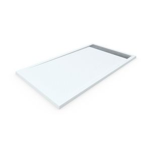 Base de duche em resina com quadro. Branco 90x100cm