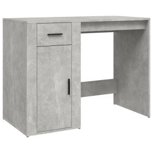 Secretária 100x49x75 cm derivados de madeira cinzento cimento