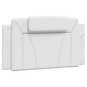vidaXL cabecero de cama acolchado cuero sintético blanco 100 cm