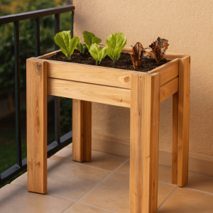 Horta urbana- mesa de cultivo hana profunda 20cm vidahuerto 80x40x80 cm