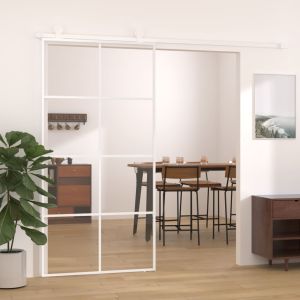 Porta deslizante em vidro esg e alumínio 102,5x205 cm branco ptxt5958
