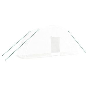 Estufa com estrutura de aço 12 m² 6x2x2,85 m branco