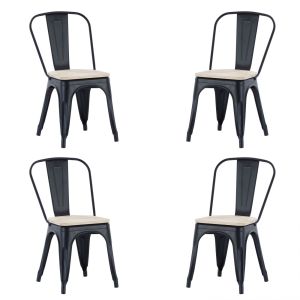 Conjunto de 4 cadeiras de jantar tolix